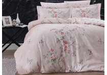 Постельное белье сатин First Choice - Matilde Powder (Турция), евро